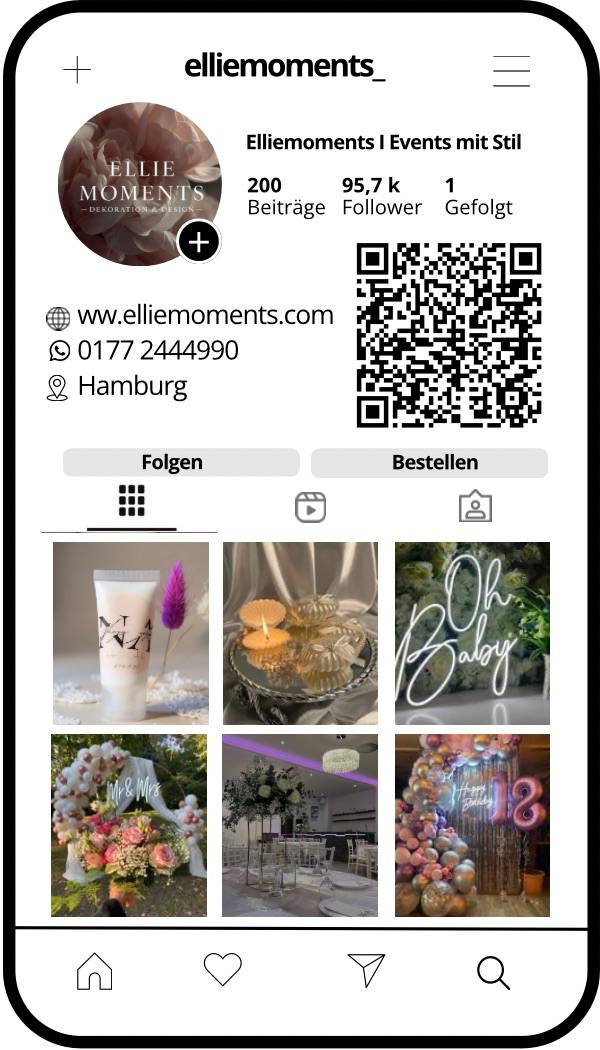 🔵#فروش
   🏙شهر: هامبورگ ، آلمان
   توضیحات: با درود، 
ما خدمات دکوراسیون و دیزاین بی‌نظیری برای همه نوع مراسم ارائه می‌دهیم. 🎉 از تولد و نامزدی تا سایر مناسبت‌ها،  با هدیه‌های ویژه برای مهمانان عزیزتون، لحظات شما را به یاد ماندنی تر میکنیم. برای سفارش و اطلاعات بیشتر با ما در تماس باشید.
📩   اینستاگرام:_elliemoments
📞 واتساپ: 01772444990

   👤 ارتباط با شخص |
@hamshahri_alman
صفحه پذیرنده و کاربر آگهی 