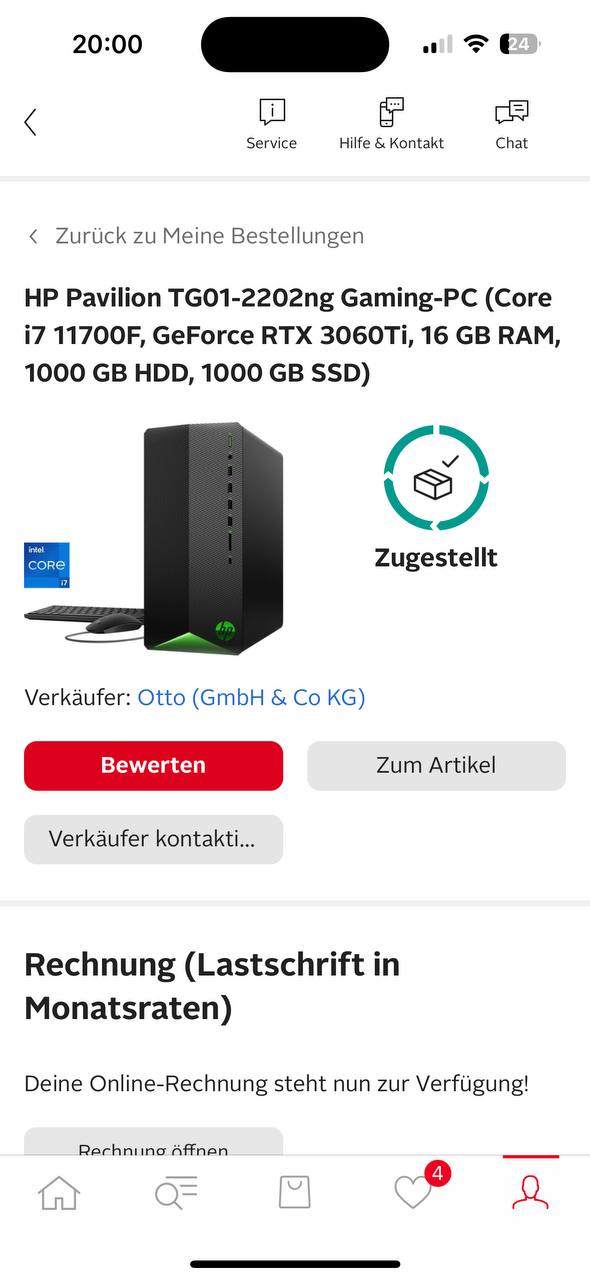 🔵#فروش
   🏙شهر: فرانکفورت ، آلمان
   توضیحات: � فروش PC گیمینگ HP Pavilion TG01-2202ng
✅ i7-11700F | RTX 3060 Ti | 16GB RAM | 1TB SSD + 1TB HDD
🔋 تمیز، سالم و بدون هیچ مشکلی – فقط استفاده خونگی
💰 قیمت: 699 € (قابل مذاکره)
📦 آماده به کار – عالی برای گیم، طراحی و کارهای سنگین
📍 تحویل حضوری یا ارسال با هزینه خریدار

   👤 ارتباط با شخص |
@hamshahri_alman
صفحه پذیرنده و کاربر آگهی 