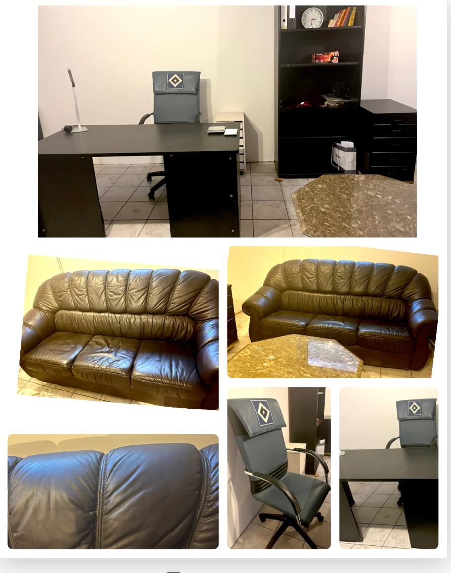 🔵#فروش
   🏙شهر: هامبورگ ، آلمان
   توضیحات: 🌺🌺سرویس اداری رایگان واگذار می‌شود.  شامل ست مبلمان چرم و میز سنگ.  میز و صندلی و کتابخانه 🌺🌺🌺
Poppenbüttel هامبورگ

   👤 ارتباط با شخص |
@hamshahri_alman