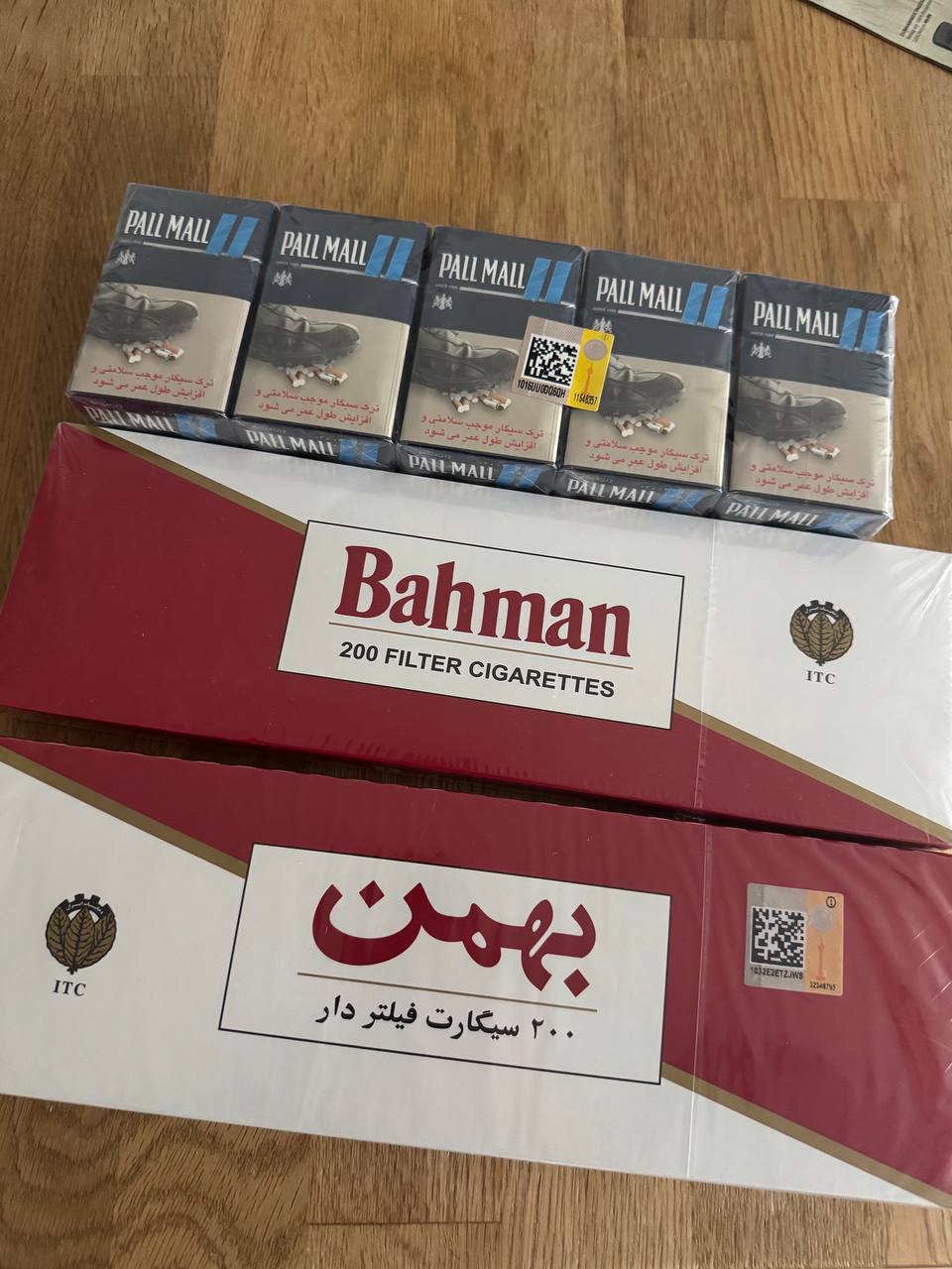 🔵#فروش
   🏙شهر: هامبورگ ، آلمان
   توضیحات: ۳ عدد باکس‌سیگار بهمن و Pall Mall به فروش میرسد.

   👤 ارتباط با شخص |
@hamshahri_alman