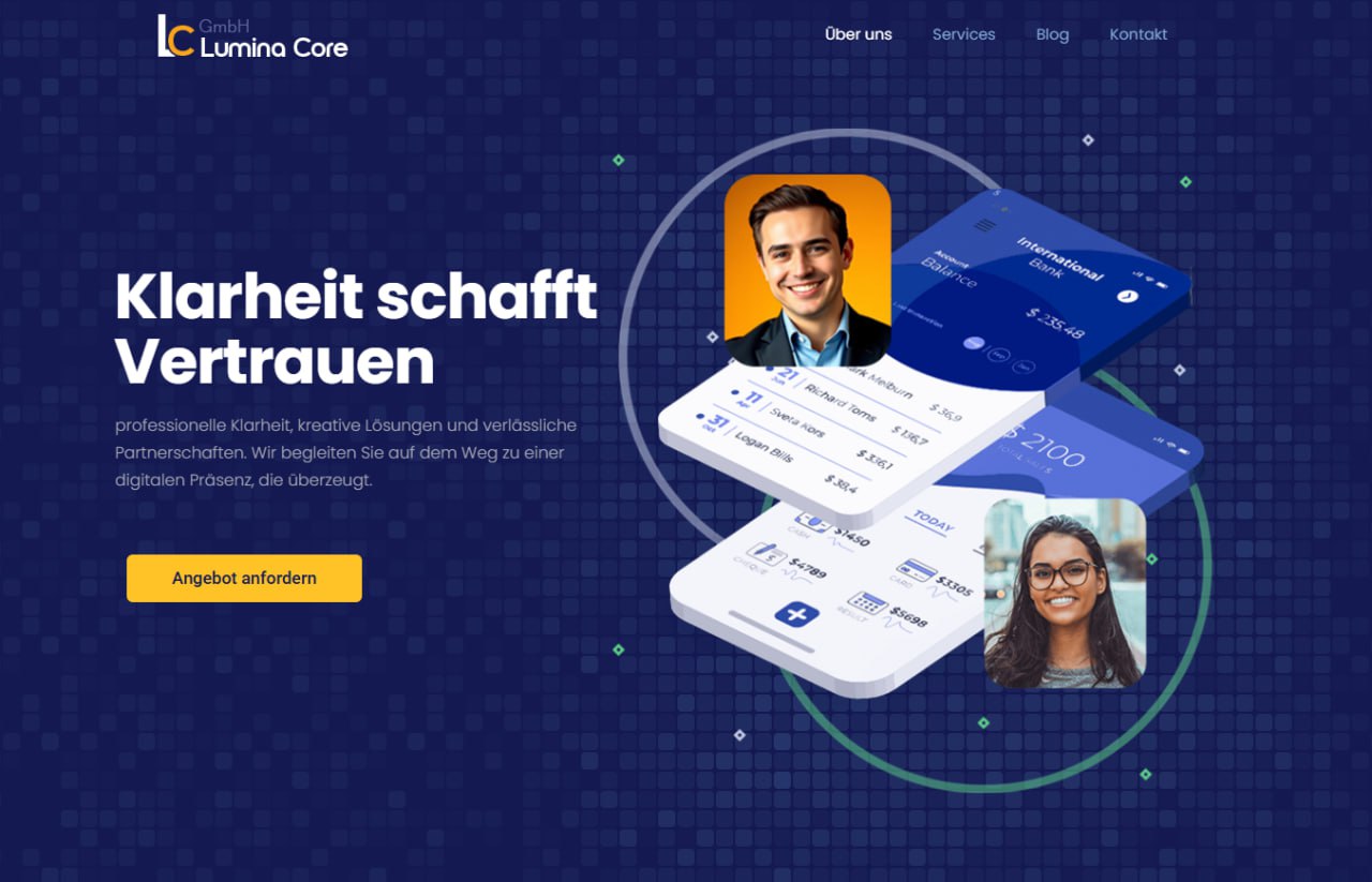 🔵#فروش
   🏙شهر: کلن ، آلمان
   توضیحات: درود بر دوستان گرامی 🌷
من جلال صادقی، مدیرعامل شرکت نرم‌افزاری Luminacore Role GmbH در شهر کلن هستم.

✅ خدمات ما:
• طراحی و پیاده‌سازی وب‌سایت‌های شخصی، شرکتی و فروشگاهی
• توسعه نرم‌افزارهای اختصاصی متناسب با نیاز کسب‌وکار شما

📞 تماس مستقیم: 017661840370
🌐 وب‌سایت: www.lumina-core.de

   👤 ارتباط با شخص |
@hamshahri_alman
صفحه پذیرنده و کاربر آگهی 