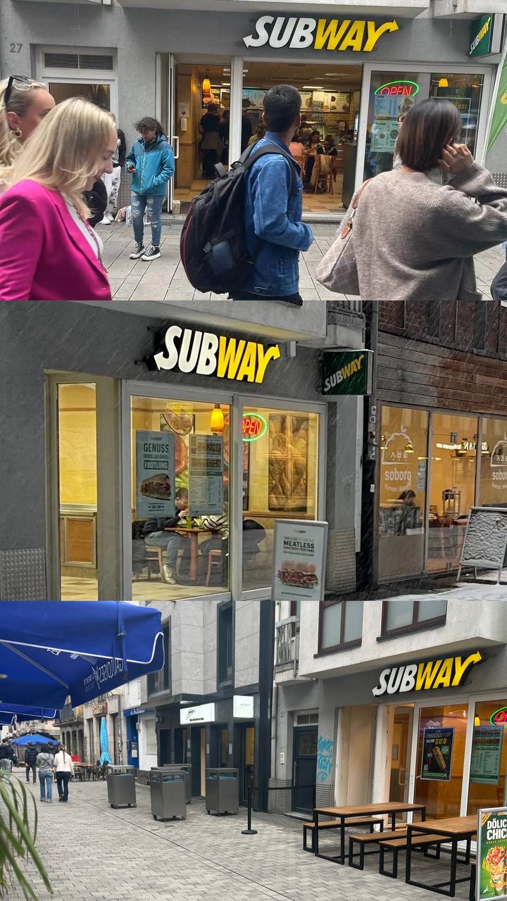 🔵#فروش
   🏙شهر: دوسلدورف ، آلمان
   توضیحات: ✨فرصت ویژه برای سرمایه‌گذاران و علاقه‌مندان به فست‌فود✨
واگذاری شعبه فعال Subway در Altstadt دوسلدورف، با موقعیت عالی و مشتریان ثابت.
جهت دریافت جزئیات، عکس‌ها، متراژ، تجهیزات و گردش مالی در واتساپ پیام دهید: 01788015565

   👤 ارتباط با شخص |
@hamshahri_alman
صفحه پذیرنده و کاربر آگهی 